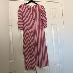 Matilda Jane Red and White Striped Dress